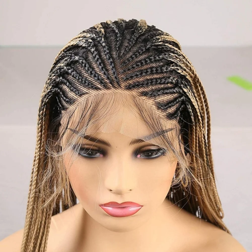 Blooming Hair Lace Front Box Braided Lace Wig